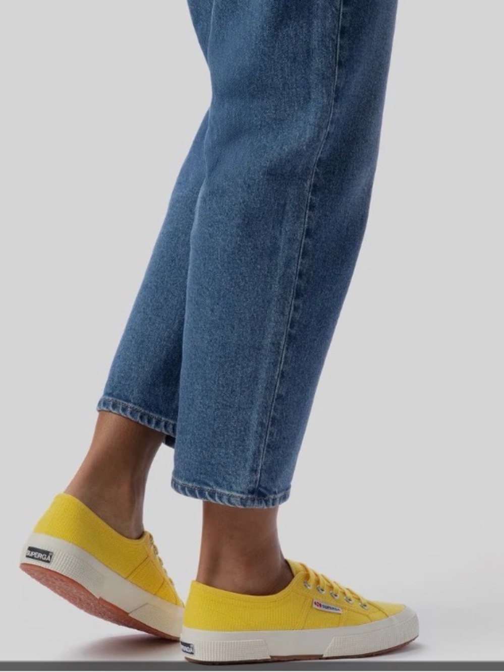 Superga Yellow Canvas Low-Top Sneakers - Women's Casual Shoes